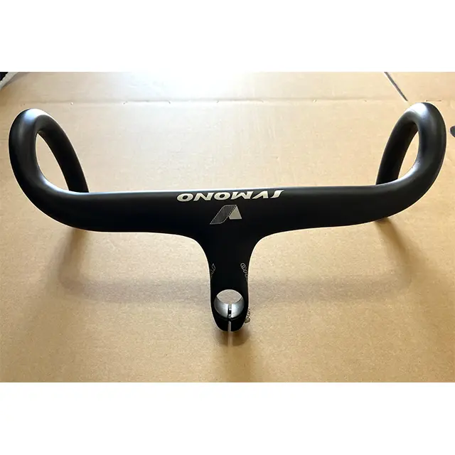 Road Bike Integrated Drop Bar, Aluminum Handlebar and Stem Combo in Matte Black, 400mm Width, 90mm Reach, Bikes, Components & Parts, Lightweight Aluminum Alloy, Drop Shape, Unisex, Race Bikes