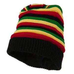 New Rasta Deep Shell Beanie