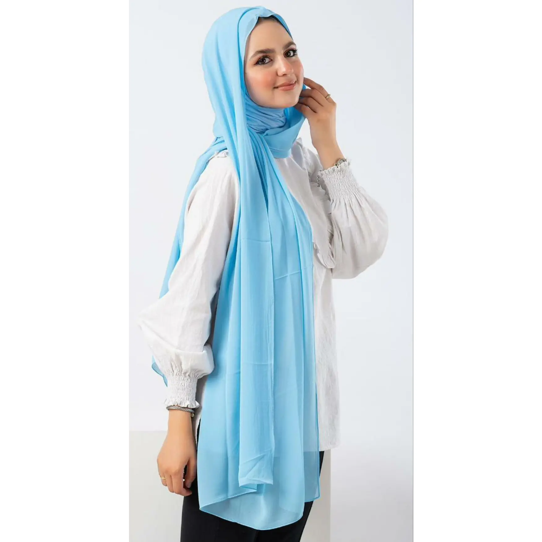 Ninja Chiffon Hijab – Lightweight Chiffon with Cotton & Lycra Inner Cap