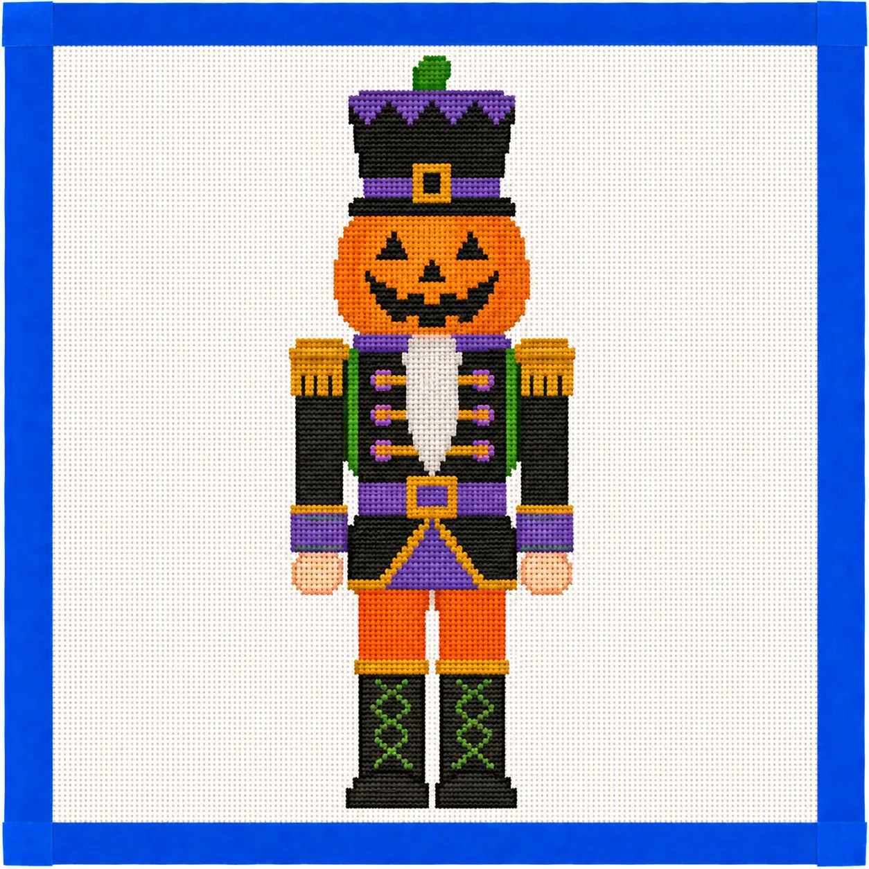 Halloween Nutcracker Printed Needlepoint Canvas Halloween Nutcracker Printed Needlepoint Canvas