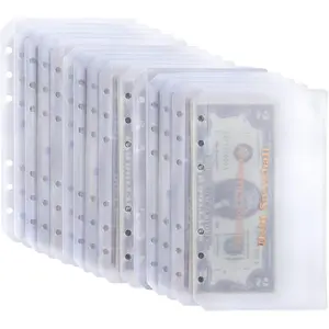 15 count A6 Binder Pockets with No Zippers, Zipless Budget Envelopes for  System, A6 Binder Pouch for 6 Ring Binder,  Folder Organizer for .