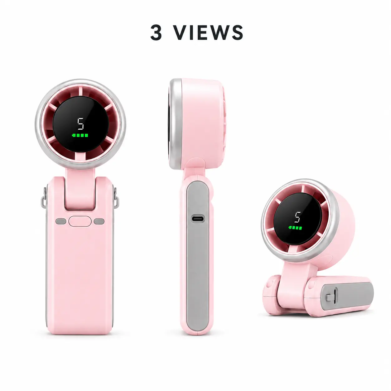 Portable Turbo Mini Pocket Handheld Fan Ornament, High-Speed Turbine Jet Airflow, USB-Rechargeable Long-Lasting Battery Cooling Gadget, SummerTok Trending Heatwave Fix, Lightweight Outdoor Travel Party Gift, Portable Fan