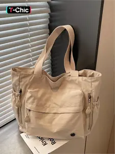 Lightweight and water-resistant multi-compartment pocket lightweight tote bag, stylish, simple, and versatile shoulder/underarm bag, suitable for commuting, shopping, campus, work, travel, etc., Casual Tote Bag, Commuter Tote Bag