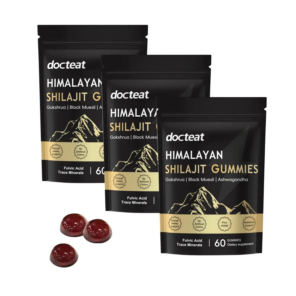 【GRAB 3 NOW】Men's Ayurvedic Himalayan Shilajit Gum Gummies - 60 Count, Ashwagandha, Gokshura, Black Ginger, Chemical-Free, Natural Ingredients, No Artificial Color, Immune Boost, Brain Health Dietary Supplement, Essential Amino Acids, Ashwagandha Stress R