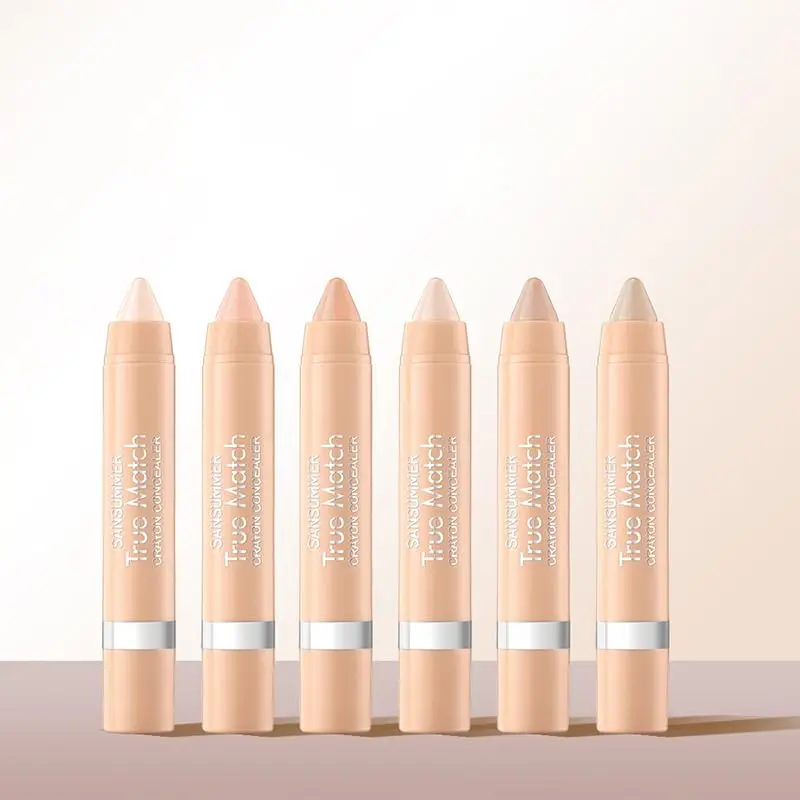 6pc Super-Blendable Crayon Concealer Moisturizing Eye Concealer To Cover Wrinkles And Dark Circles. Long-lasting Waterproof To Cover Tattoos And Create A Perfect Makeup