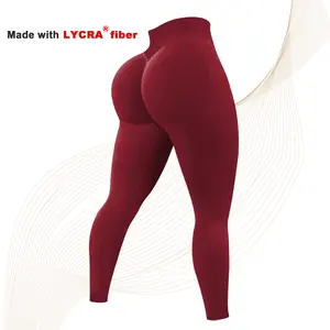 Pro-Level Lycra Fabric High Waist Yoga Pants, High-Strength Body Sculpting Leggings,Squat-Proof Seamless Compression Tights for Women,Tummy control and hip lift yoga pants, Soft Stretchy,Seamless High Compression Yoga Pants for Training