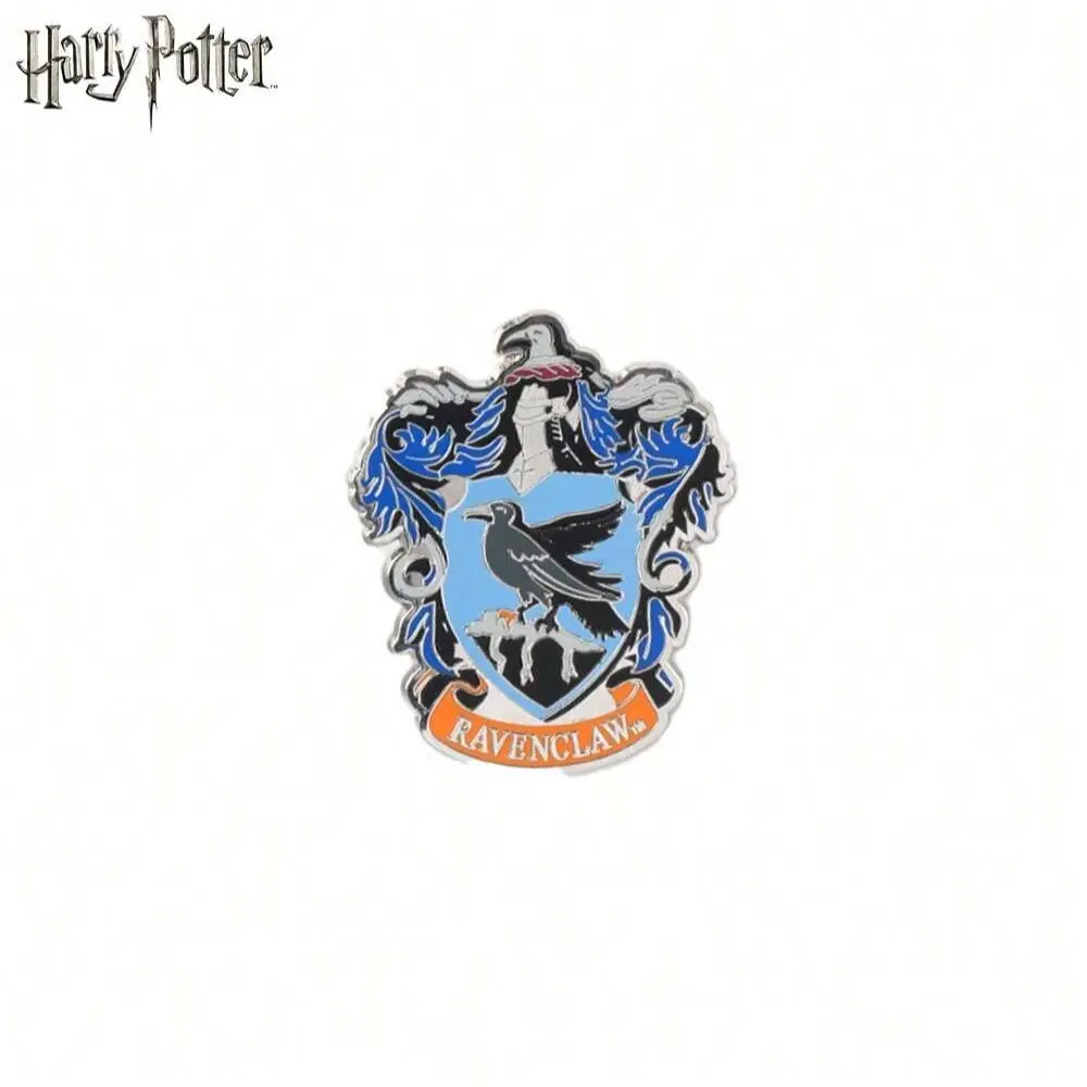 1pc Harry Potter Officially Licensed  Ravenclaw Wit Lapel Pin Badge Silver Enamel Metal Brooch for Clothes/Backpack Birthday Gifts Accessories Enamel Lapel Pins
