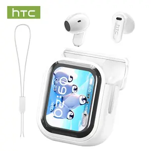 HTC NE20 OWS - Wireless Bluetooth Earphones, LED Display, Bluetooth 5.4, Charging Case, IPX4 Waterproof, Built-in Microphone. Three-month warranty! Suitable for office, sports, study and voice calls.