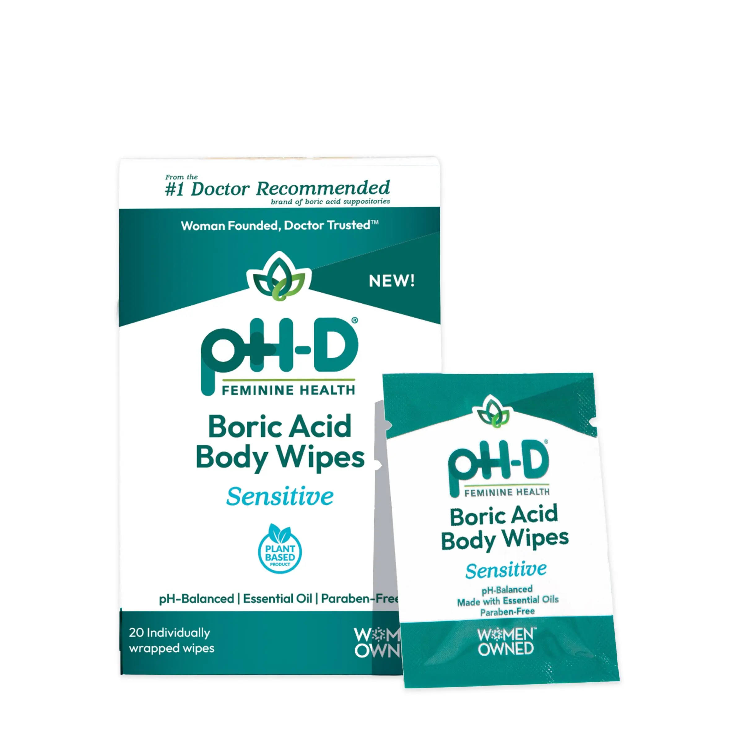 Boric Acid Sensitive Holistic Body Wipes