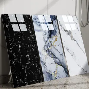 Matte Marble Peel-and-Stick Wallpaper Set (20/40 Packs) - Self-Adhesive PVC Decorative Wallpaper, Waterproof DIY Wall Mounted Backsplash for Kitchen Decor, House Decor Supplies