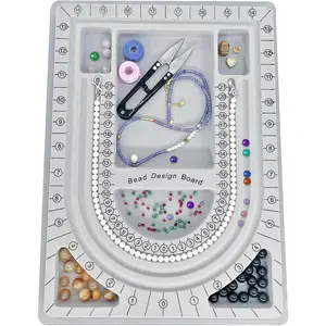 Bead plate, bead measuring plate,  design tray, bead design table, suitable for necklace,  production, design, measurement, DIY production