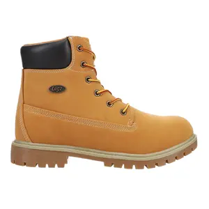Lugz Mens Rucker Hi Round Toe Lace Up Casual Boots Ankle - Brown