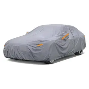 Nilight Car Cover Waterproof All Weather for Automobiles, Heavy Duty Outdoor Full Cover Rain Sun UV Protection with Zipper Cotton, Extra Thick Car Covers,Universal Fit for Sedan-Length (Upto 177") Industrial, A0 Fit Sedan-Length (Up To 177\), Fits Upto177