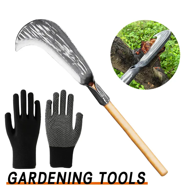 Vaseeka Garden maintenance tools for tasks such as pruning overgrown branches, clearing pathways, weeding, and general garden upkeep.