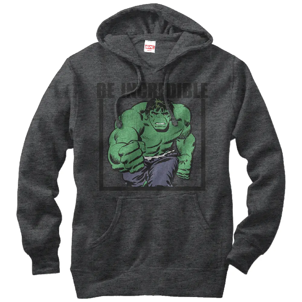 Men's Marvel Hulk Be Incredible Pull Over Hoodie
