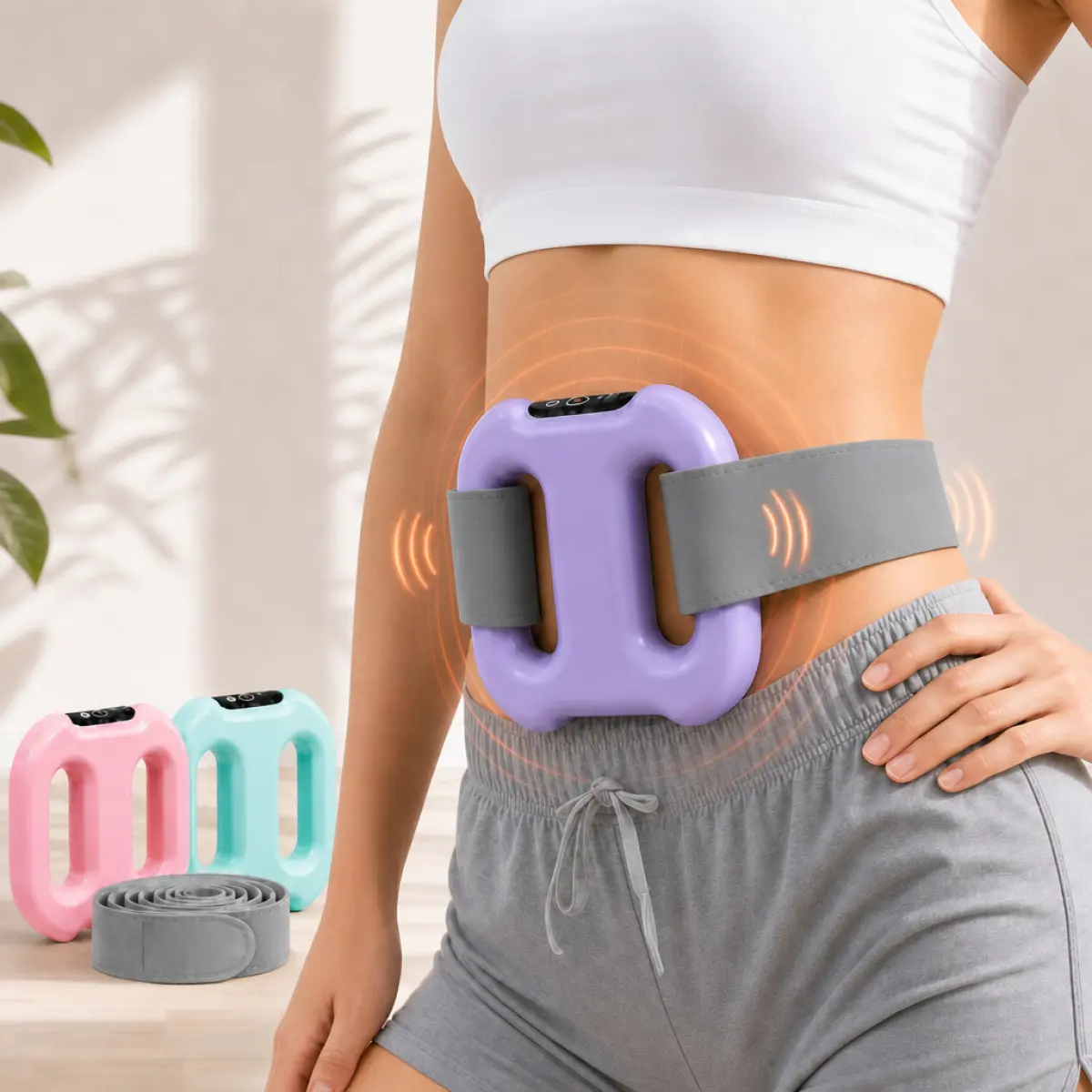 2026 New Fascia Ring Mini Muscle Recovery Fascia Device upgraded adjustable strap fits Up to 55in waist, Cordless Rechargeable, Designed for Waist & Back Muscle Recovery portable massager,Ideal Gift for Family Friends