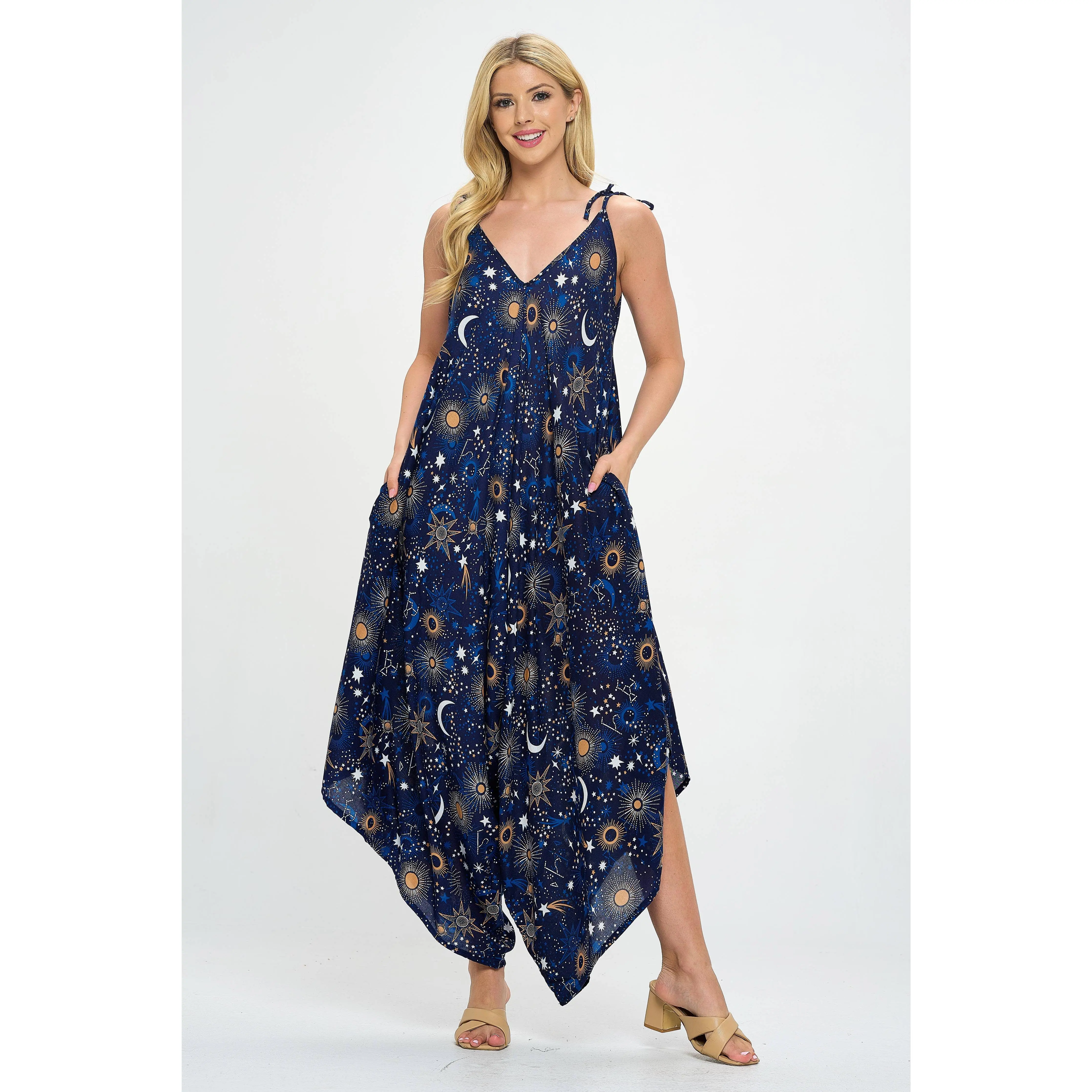 Galaxy Print Jumpsuit