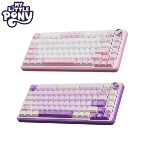 MY LITTLE PONY MLP-GK02 Wireless Bluetooth Keyboard & Mouse Set for Girls Cute Portable Silent Typing Office Home Accessories Dual-Mode Pink TikTokShopBlackFriday