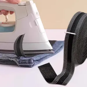 2 Rolls Trousers Edge Modified Strip, Iron-on Pants Suit Edge Shorten Self-adhesive Hem Fabric Tape For Suit Pants Jeans Trousers, DIY Sewing Accessories