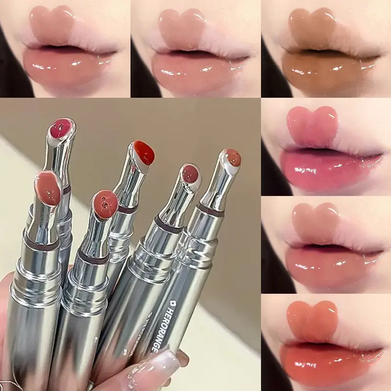 HERORANGE 6-Piece Tinted Lipgloss Makeup Set, Non-Sticky Plumping Formula for Vibrant, Glossy Lips, Gift for Teens, Cosmetic, Lip Care, Hydrating, Non Toxic, Moisturizer, Adults, Alcohol-Free, All Skin Types, High Shine