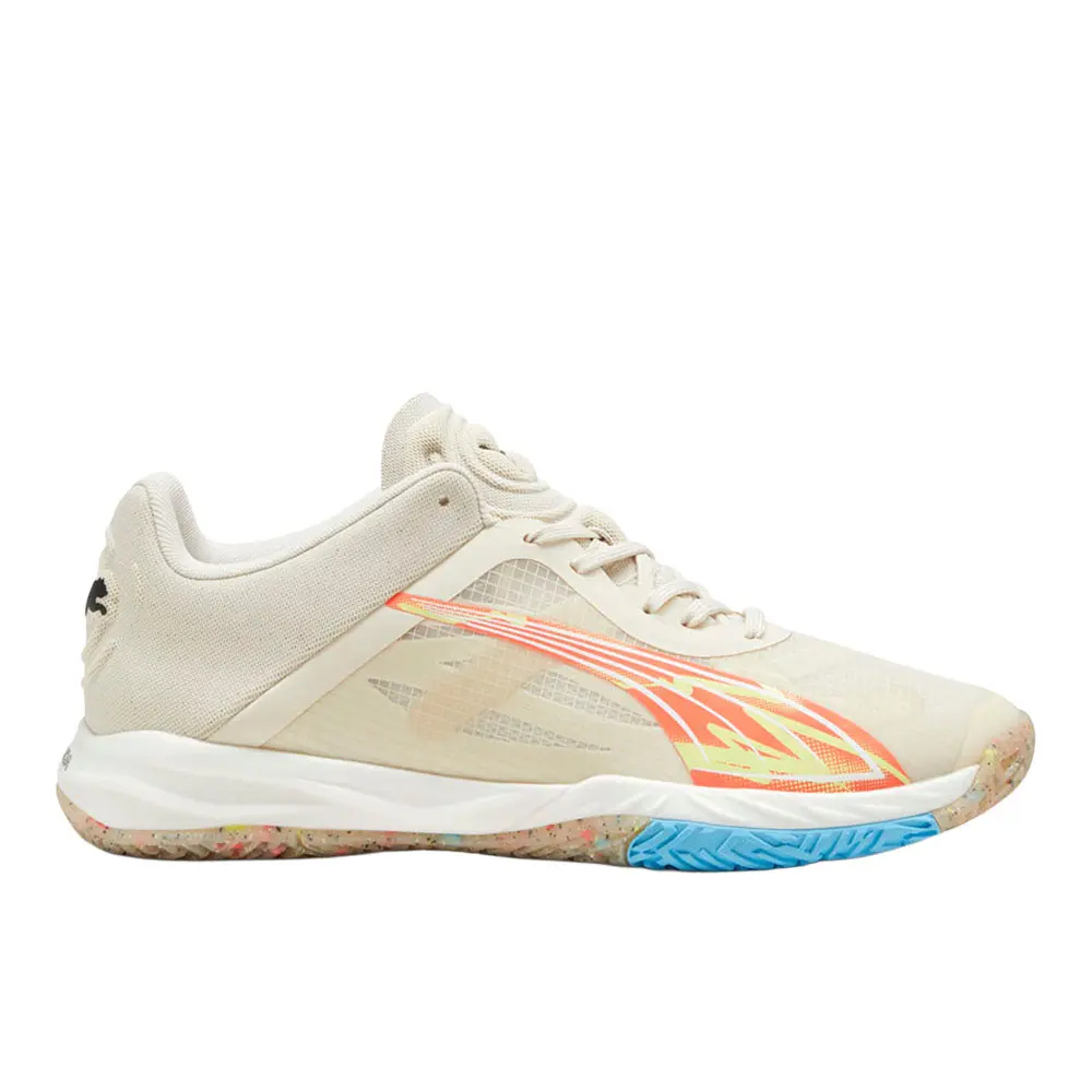 PUMA Mens Accelerate Nitro Sqd Forever Better Handball Sneakers Shoes - White