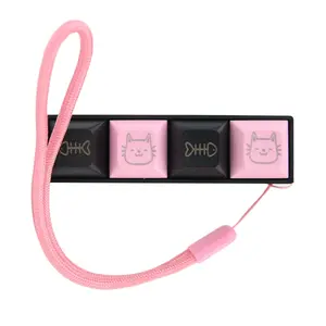 Pretty Kitty Picky Party Clicky Keychain - you customize Tactile Switch