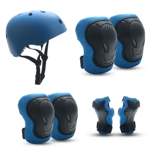 Children's roller skating protective gear, riding helmet set, balance bike, bicycle skateboard skating, foreign trade sports knee pads