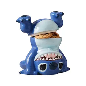 Disney Stitch Handstand Ceramic Cookie Jar