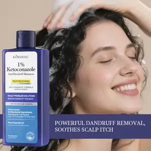 KORMESIC 1% Anti-Dandruff Shampoo Haircare ✨ | With Tea Tree Oil, Powerful Dandruff & Oil Control, Soothe Itchy Scalp. Hypoallergenic, Gentle Cleansing, Rich Foam, Reduces Scalp Oil, Dandruff & Rough Hair, Restores Scalp Health, Fresh & Confident Hair