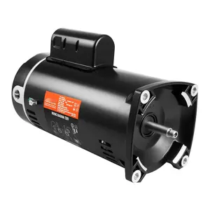 2 HP Pool Pump Motor, 56Y Frame, 230V, 7.8 Amps, 3450 RPM, 60 Hz, 1.3 Service Factor, 50uF/250V Capacitor, CCW Rotation, Square Flange Mount, Replacement Motor For Pools And Spa Equipment