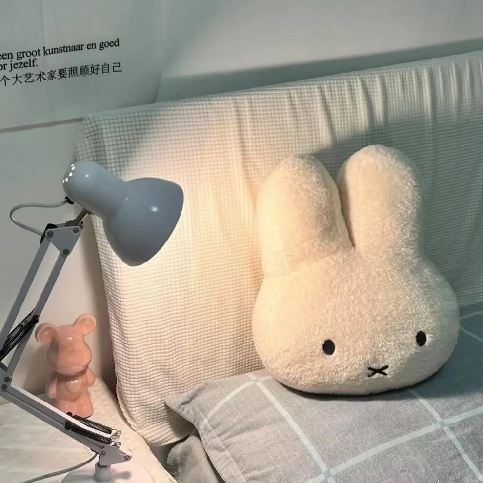 Miffy Black eyes Cute Doll Plush Toy Kawaii Bed Pillow soft comfortable Sofa Cushion Pillow Gift toys for Girl and Boy
