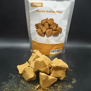 Golden Edible Kaolin Clay Pure Natural No Additives Slightly Sticky 7oz 200g, Edible Clay, Natural Purity