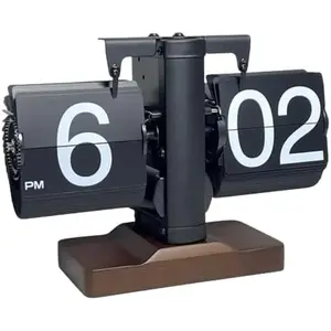 Modern Mechanical Vintage Page Turning Clock