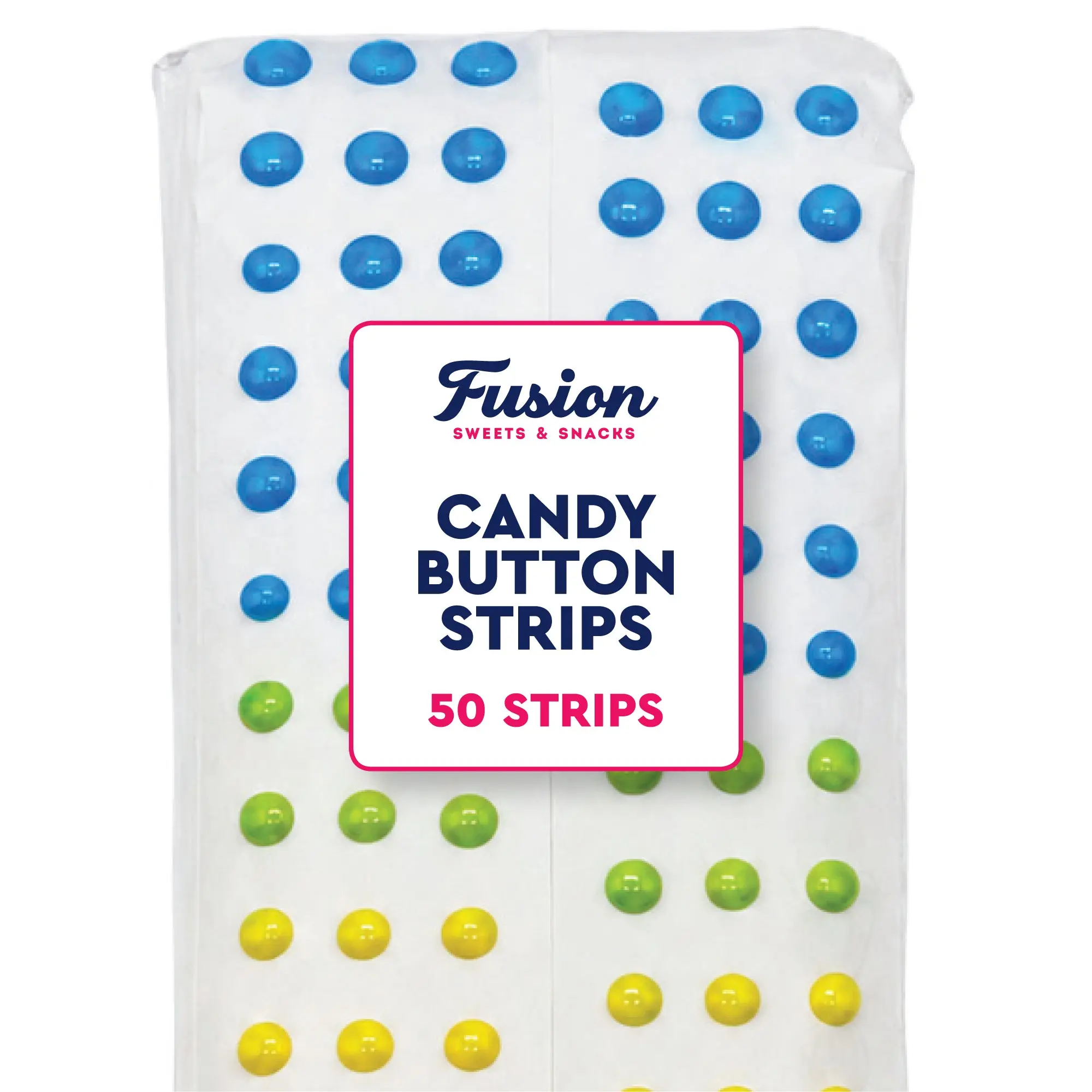 Candy Buttons Strips, Rainbow Buttons on Paper, Approximately 50 Strips of Fruit Flavor Vintage Dots Candy, Rainbow Candies