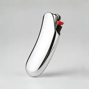 Heavy Curved Lighter Case Cover Holder Sleeve Pouches Metal Ergonomic Design for BIC Full Size Lighter J6