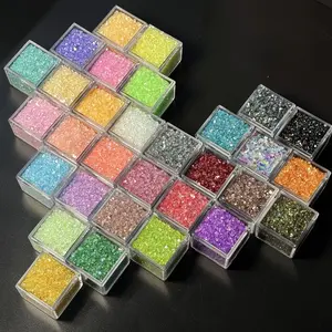 31Colors Macaron Irregular Crushed Glass Chips, 155g 1-3mm Premium Shiny Gravel for Resin Crafts, Nail Art, Jewelry Making & Home Decoration, No Box