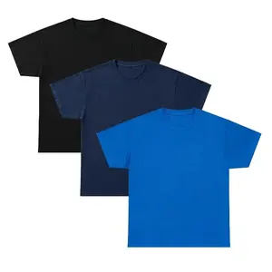 Solid Color Unisex Cotton T-Shirt Set  1/2/3 Pack  Basic Everyday Casual Tees