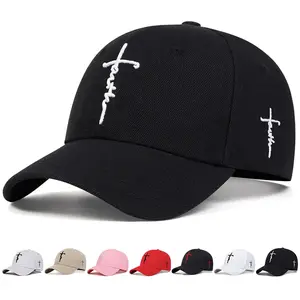 Fashion Faith Embroidery Baseball Cap Men Women Spring Summer Sun Hats Cotton Snapback Hat Unisex Hip Hop Trucker Caps
