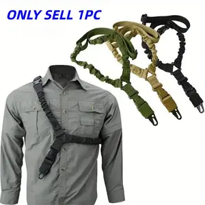 Tactical Shotgun Belt Hunting Accessory, Nylon Crossbody Tactical Waistband, Metal Buckle, Adjustable Buckle Strap, Outdoor Rifle Strap, Tool Belt, Shoulder Strap