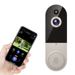 1080P Wireless Doorbell Camera, Smart WiFi Video Doorbell, AI Human Detection, Two-Way Audio, Night Vision, Cloud Storage, Instant Alert, 2.4Ghz WiFi, Outdoor Security Camera, Rechargeable Battery Powered
