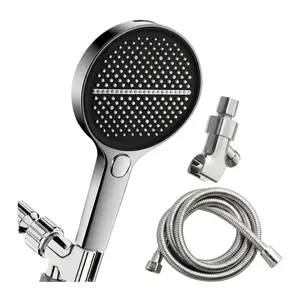 Pressure boosting showerhead with super strong pressureand large water output of 15cm. Large panel shower filtershower showerhead set