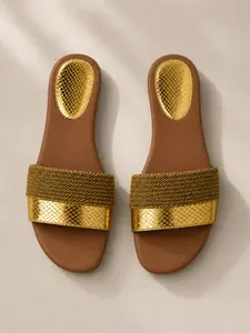 Women's Braided Patchwork Sandals, Summer Outdoor Sole Snake Pattern Flat Slippers, Casual Beach Shoes
