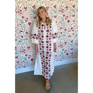 Burgundy Kelly Kaftan