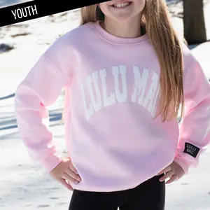 Lulu Mac YOUTH Sweatshirt-Pink Puff