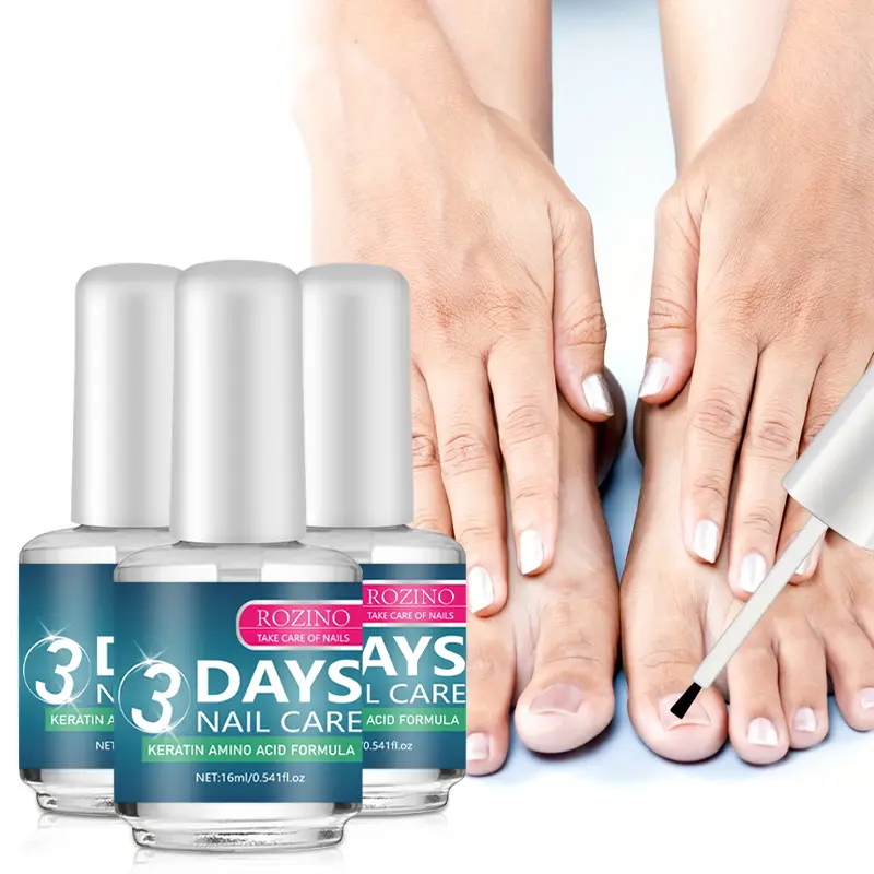 ROZINO 3-Bottle Keratin Amino Acid Nail Cream - 3 Days Nourishing, Moisturizing, Repairing Formula for Superior Nail Care, Moisturize