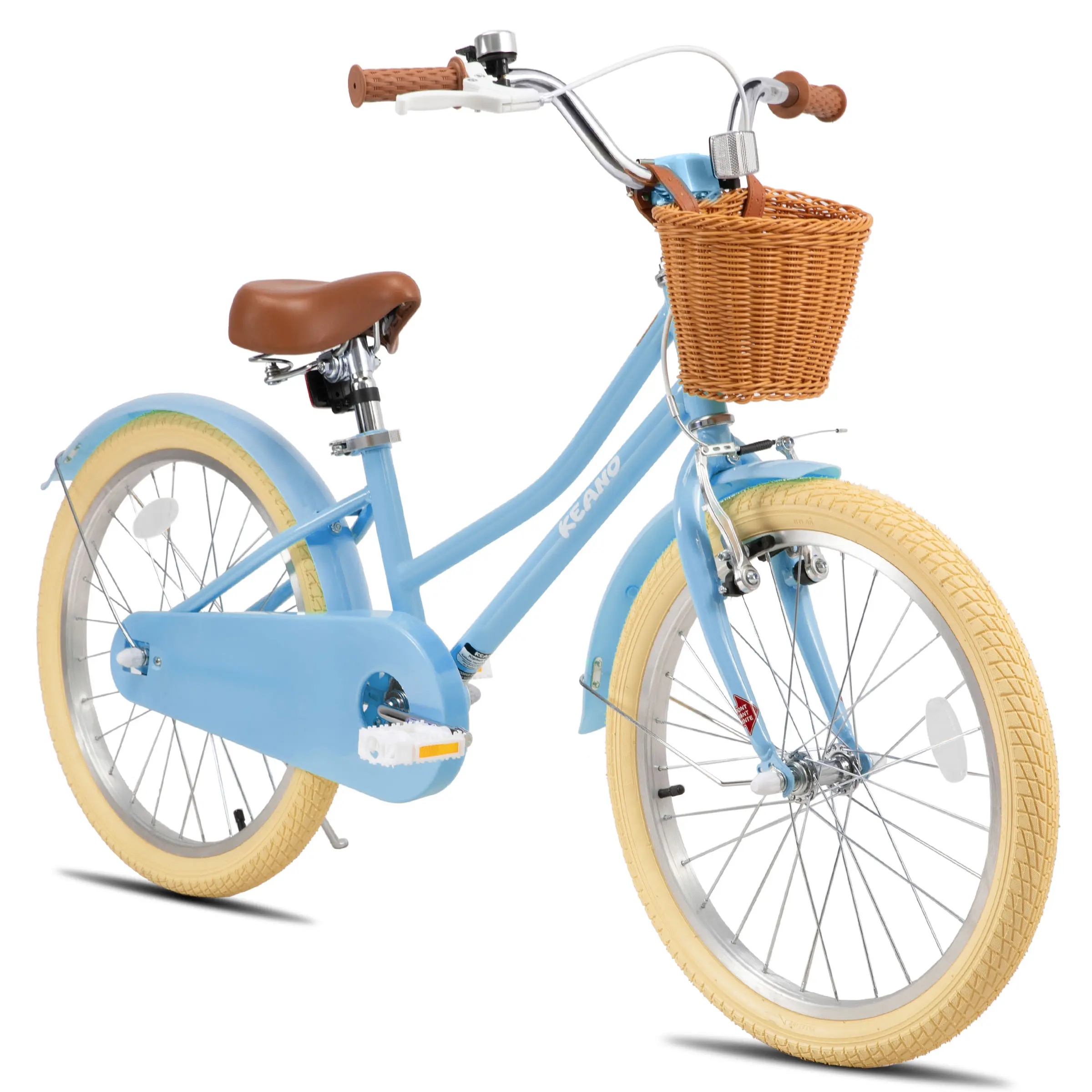 KEANO Marigold Youth Kids' Bikes & Accessories - 12/16/20-in Girls' Bikes for 6 to 15 Year Olds, Outdoor Play Option with Kickstand, Basket (Suitable for 24 Months+ Users)