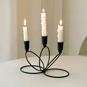 Vintage Candle Holder for Conical Candles, Elegant Decorative Candle Stand for Restaurants and Weddings, Durable Design, Versatile Use