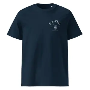 The St-Tropez Polo Club Organic T-Shirt - Soft and Breathable Cotton Unisex T-Shirt - Top, Menswear