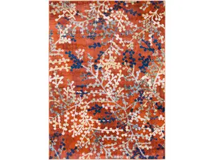 Livabliss ARA2308-1616 18 in. Ararat Area Rug, Bright Orange