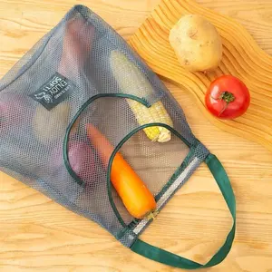 Large Capacity Mesh Storage Bag, Hanging Portable Fruit And Vegetable Storage Bag, Kitchen Storage Bag